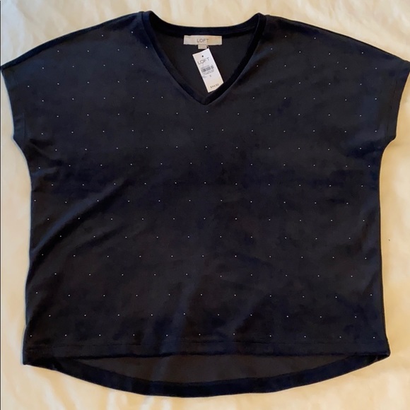 LOFT VELOUR SHORT SLEEVE TOP - Picture 3 of 15